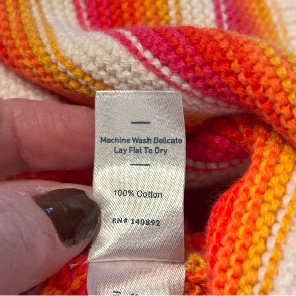 MARINE LAYER Finley Striped Tank Top, Large, Sunset Stripe, Summer Beach Comfy - Picture 5 of 8